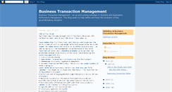 Desktop Screenshot of businesstransactionmanagement.blogspot.com
