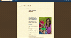 Desktop Screenshot of anne-chudobiak.blogspot.com
