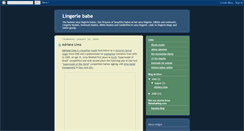 Desktop Screenshot of lingeriebabe.blogspot.com