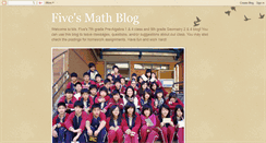 Desktop Screenshot of fivemath.blogspot.com