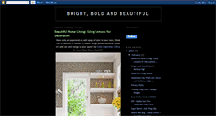 Desktop Screenshot of bright-bold-and-beautiful.blogspot.com