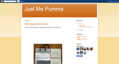 Desktop Screenshot of justmepumma.blogspot.com