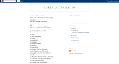 Desktop Screenshot of lukieloopsradio.blogspot.com