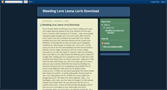 Desktop Screenshot of lovebleedingf7ad.blogspot.com