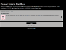 Tablet Screenshot of koreandramaindosubs.blogspot.com