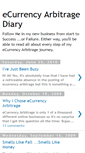 Mobile Screenshot of ecurrency-arbitrage-diary.blogspot.com