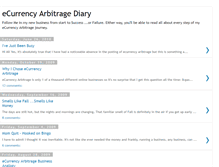 Tablet Screenshot of ecurrency-arbitrage-diary.blogspot.com