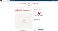 Desktop Screenshot of andamangroup.blogspot.com