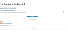 Tablet Screenshot of laserenatarestaurant.blogspot.com