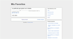 Desktop Screenshot of misfavoritos2009.blogspot.com