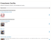 Tablet Screenshot of creaciones-cecilia.blogspot.com