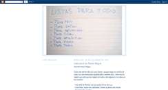 Desktop Screenshot of listaparatodoymas.blogspot.com