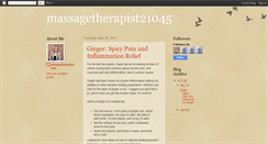 Desktop Screenshot of massagetherapist21045.blogspot.com