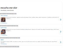Tablet Screenshot of escuchaeseolor.blogspot.com