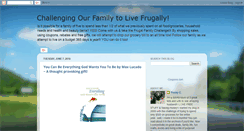 Desktop Screenshot of frugalchallenge2009.blogspot.com