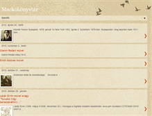Tablet Screenshot of mackokonyvtar.blogspot.com