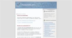 Desktop Screenshot of presidentielles-2012.blogspot.com