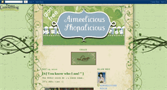 Desktop Screenshot of aimeelicious-shopalicious.blogspot.com