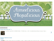 Tablet Screenshot of aimeelicious-shopalicious.blogspot.com