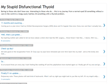Tablet Screenshot of mystupidthyroid.blogspot.com