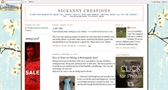 Desktop Screenshot of nickannycreations.blogspot.com