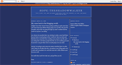 Desktop Screenshot of hope-theshadowwalker.blogspot.com