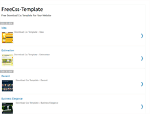 Tablet Screenshot of freecss-template.blogspot.com