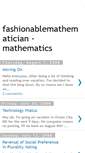 Mobile Screenshot of fashionablemathematicianmath.blogspot.com