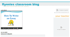 Desktop Screenshot of flynniesclassroom.blogspot.com