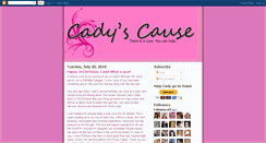 Desktop Screenshot of cadyscause.blogspot.com