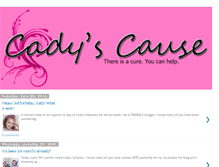 Tablet Screenshot of cadyscause.blogspot.com