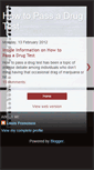 Mobile Screenshot of how-to-pass-a-drug-test.blogspot.com