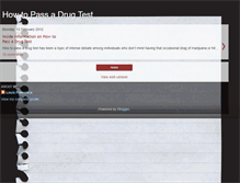 Tablet Screenshot of how-to-pass-a-drug-test.blogspot.com