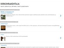 Tablet Screenshot of kirkonrakentaja.blogspot.com