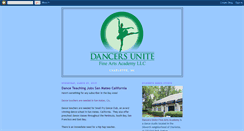 Desktop Screenshot of dancersunitecharlotte.blogspot.com