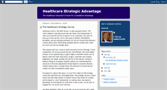 Desktop Screenshot of healthcarestrategicadvantage.blogspot.com