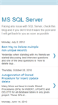 Mobile Screenshot of mssqlserverissues.blogspot.com