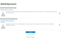 Tablet Screenshot of mobile-xpression.blogspot.com