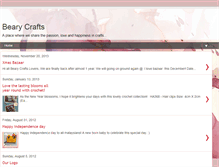 Tablet Screenshot of bearycrafts.blogspot.com
