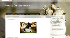 Desktop Screenshot of musicadamatrimonio.blogspot.com
