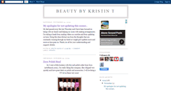 Desktop Screenshot of beautybykristint.blogspot.com