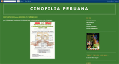 Desktop Screenshot of cinofiliaperu.blogspot.com