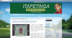 Desktop Screenshot of itapetinganoticias.blogspot.com