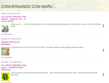 Tablet Screenshot of conversandoconmaru.blogspot.com