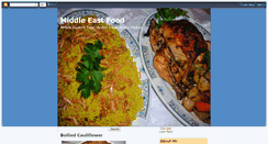 Desktop Screenshot of middle-eastfood.blogspot.com