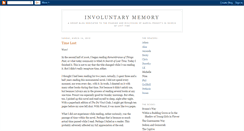 Desktop Screenshot of involuntarymemory.blogspot.com