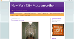 Desktop Screenshot of newyorkcitymuseum-a-thon.blogspot.com