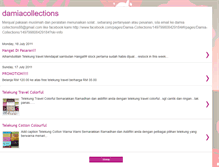 Tablet Screenshot of damiacollections.blogspot.com