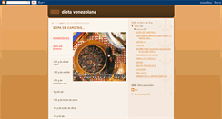 Desktop Screenshot of dietavenezolana.blogspot.com
