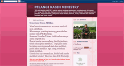 Desktop Screenshot of pelangikasihministry.blogspot.com